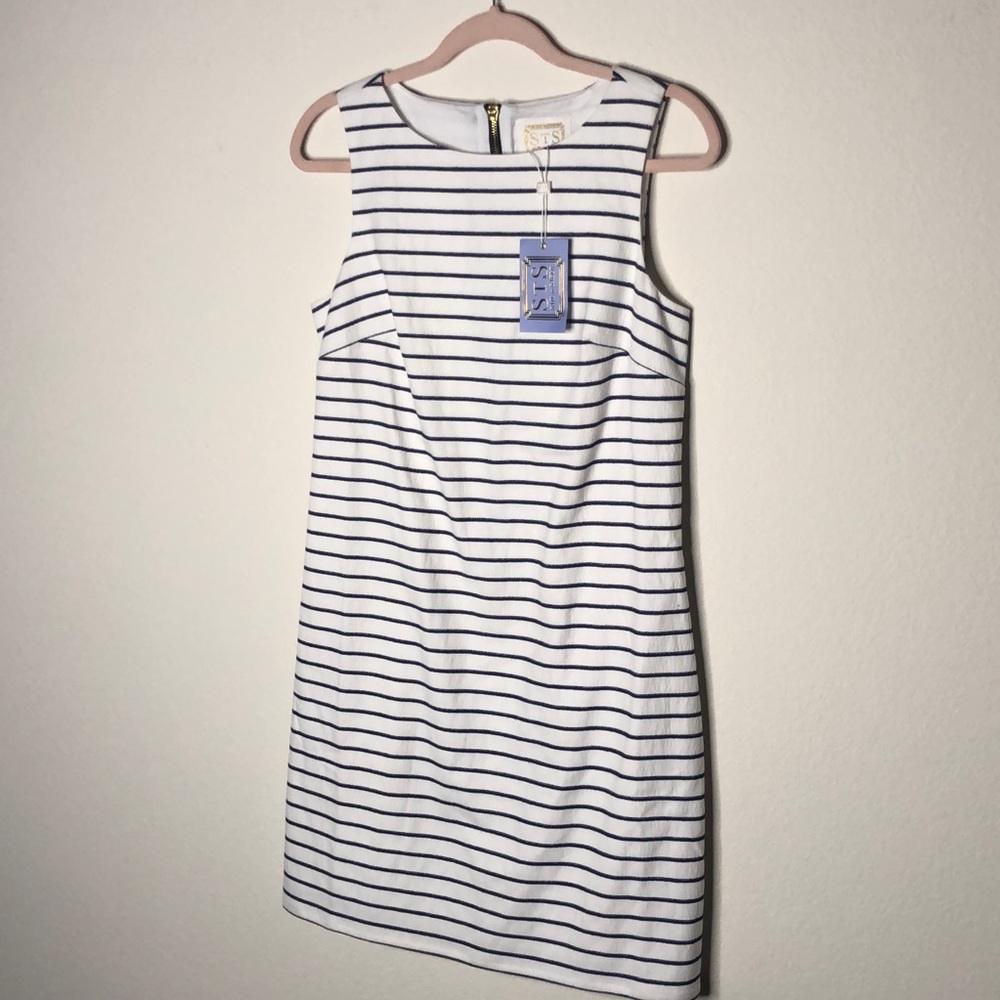 Sail to Sable Navy Stripe Dress Size S